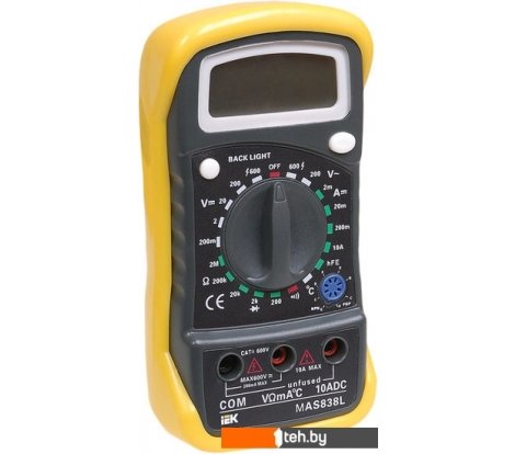  - Мультиметры, токовые клещи, индикаторные отвертки IEK Master MAS838L - Master MAS838L