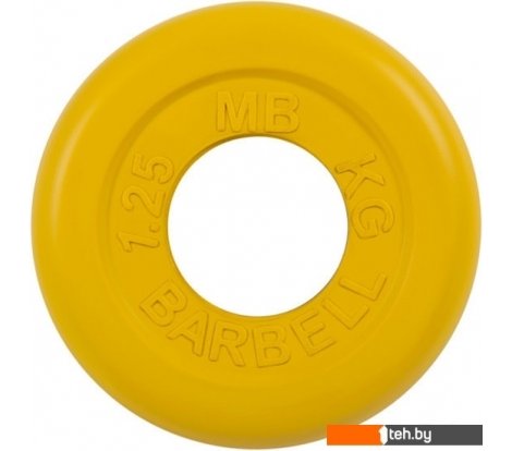  - Гантели, гири, штанги MB Barbell Стандарт 51 мм (1x1.25 кг, желтый) - Стандарт 51 мм (1x1.25 кг, желтый)