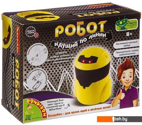  - Игры-опыты, эксперименты Bondibon Науки с Буки Робот, идущий по линии ВВ3344 - Науки с Буки Робот, идущий по линии ВВ3344