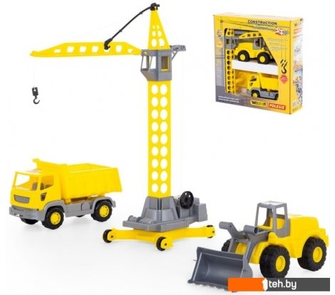  - Игрушечный транспорт Полесье Набор строительной техники Агат 57150 - Набор строительной техники Агат 57150