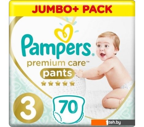  - Детские подгузники Pampers Premium Care Pants 3 Midi (70 шт) - Premium Care Pants 3 Midi (70 шт)