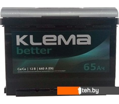  - Автомобильные аккумуляторы Klema Better 6СТ-65А(0) (65 А·ч) - Better 6СТ-65А(0) (65 А·ч)