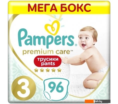  - Детские подгузники Pampers Premium Care Pants 3 Midi (96 шт) - Premium Care Pants 3 Midi (96 шт)