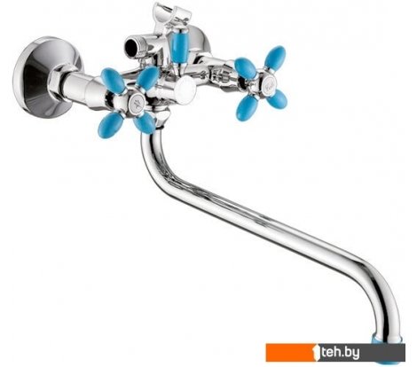  - Смесители Эверест B22-071D (синий/хром) - B22-071D (синий/хром)