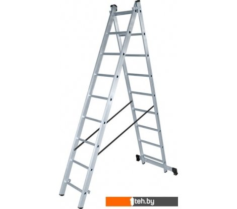  - Лестницы и стремянки Новая высота NV 122 алюминиевая двухсекционная 2x10 ступеней - NV 122 алюминиевая двухсекционная 2x10 ступеней