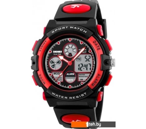  - Наручные часы Skmei 1163 (черный/красный) - 1163 (черный/красный)
