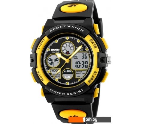  - Наручные часы Skmei 1163 (черный/желтый) - 1163 (черный/желтый)