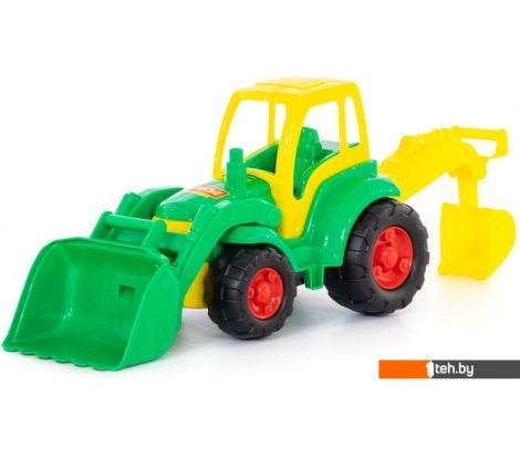 - Игрушечный транспорт Полесье Чемпион трактор с лопатой и ковшом 0513 - Чемпион трактор с лопатой и ковшом 0513