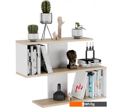  - Полки, стеллажи, системы хранения Трия Diamond Тип 1 КМ+02.68.000.046 (дуб сонома/белый) - Diamond Тип 1 КМ+02.68.000.046 (дуб сонома/белый)