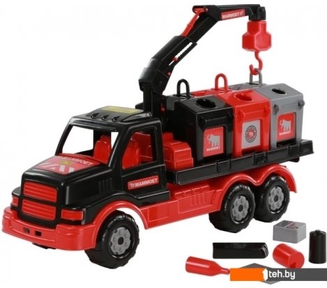  - Игрушечный транспорт Полесье Автомобиль-контейнеровоз Mammoet 68507 - Автомобиль-контейнеровоз Mammoet 68507
