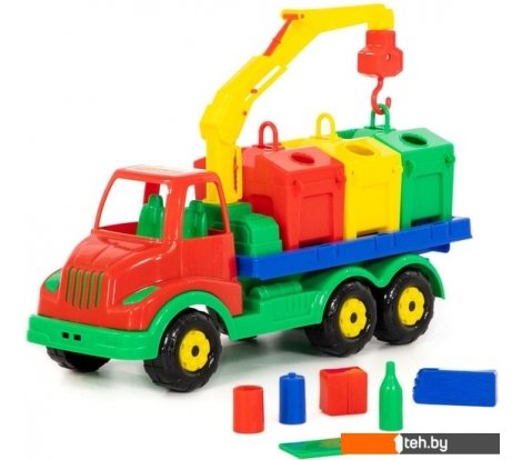  - Игрушечный транспорт Полесье Муромец автомобиль-контейнеровоз 44082 - Муромец автомобиль-контейнеровоз 44082