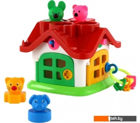  - Развивающие игрушки Полесье Логический теремок (в сеточке) - Логический теремок (в сеточке)