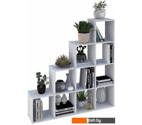  - Полки, стеллажи, системы хранения Polini Kids Home Smart Каскадный 10 секций (белый) - Home Smart Каскадный 10 секций (белый)