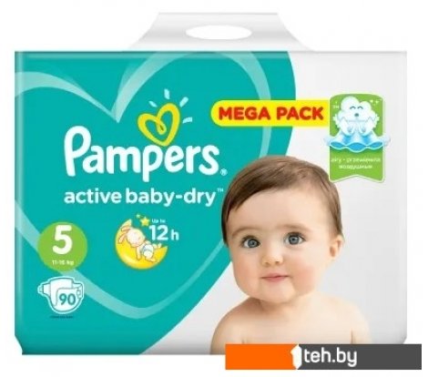  - Детские подгузники Pampers Active Baby-Dry 5 Junior (90 шт) - Active Baby-Dry 5 Junior (90 шт)