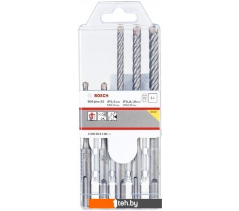  - Сверла, буры, зенкеры Bosch 2608833910 (5 предметов) - 2608833910 (5 предметов)