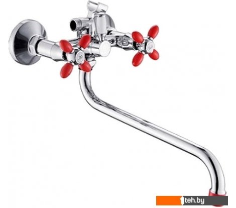  - Смесители Эверест B22-071C (красный/хром) - B22-071C (красный/хром)