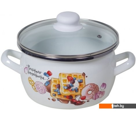  - Кастрюли Сантэкс Десерт 1-2450112 (белый) - Десерт 1-2450112 (белый)