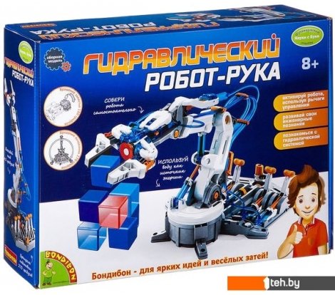  - Игры-опыты, эксперименты Bondibon Науки с Буки Гидравлический робот-рука ВВ2582 - Науки с Буки Гидравлический робот-рука ВВ2582