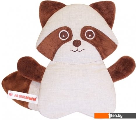  - Мягкие игрушки Мякиши Разогрелка Енот с вишневыми косточками - Разогрелка Енот с вишневыми косточками