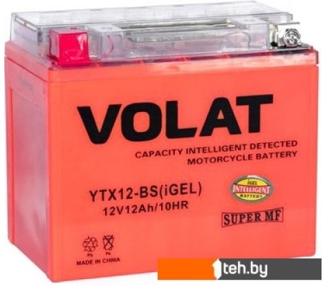  - Мотоциклетные аккумуляторы VOLAT YTX12-BS(iGEL) (12 А·ч) - YTX12-BS(iGEL) (12 А·ч)