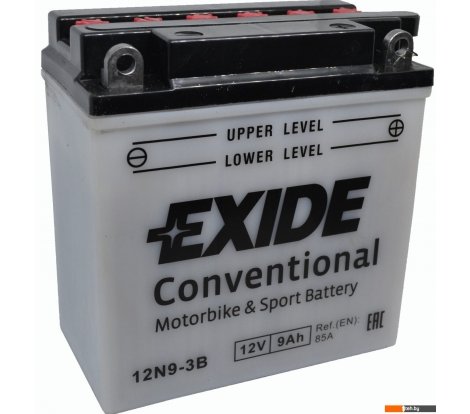  - Мотоциклетные аккумуляторы Exide Conventional 12N9-3B (9 А·ч) - Conventional 12N9-3B (9 А·ч)