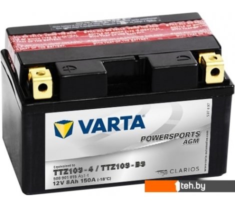  - Мотоциклетные аккумуляторы Varta Powersport AGM TTZ10S-BS 508 901 015 (8 А·ч) - Powersport AGM TTZ10S-BS 508 901 015 (8 А·ч)