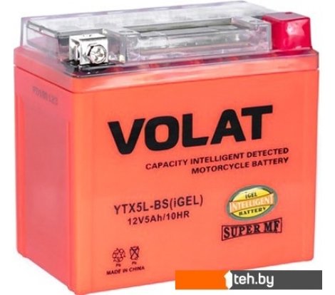  - Мотоциклетные аккумуляторы VOLAT YTX5L-BS(iGEL) (5 А·ч) - YTX5L-BS(iGEL) (5 А·ч)