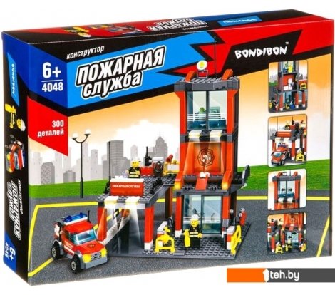  - Конструкторы Bondibon Пожарная Служба. Пожарная станция ВВ4048 - Пожарная Служба. Пожарная станция ВВ4048