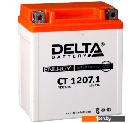 - Мотоциклетные аккумуляторы Delta CT 1207.1 (7 А·ч) - CT 1207.1 (7 А·ч)