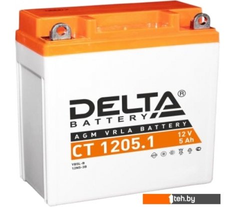 - Мотоциклетные аккумуляторы Delta CT 1205.1 (5 А·ч) - CT 1205.1 (5 А·ч)