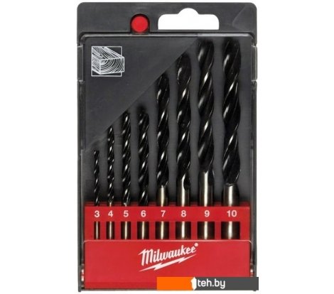  - Сверла, буры, зенкеры Milwaukee 4932352466 (8 предметов) - 4932352466 (8 предметов)