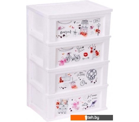  - Ящики, корзины, органайзеры Berossi Bongo 4-секционный АС20901030 (Париж, снежно-белый) - Bongo 4-секционный АС20901030 (Париж, снежно-белый)