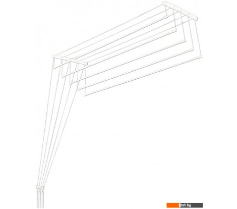  - Сушилки для белья Comfort Alumin Потолочная 5 прутьев 130 см (алюминий/белый) - Потолочная 5 прутьев 130 см (алюминий/белый)