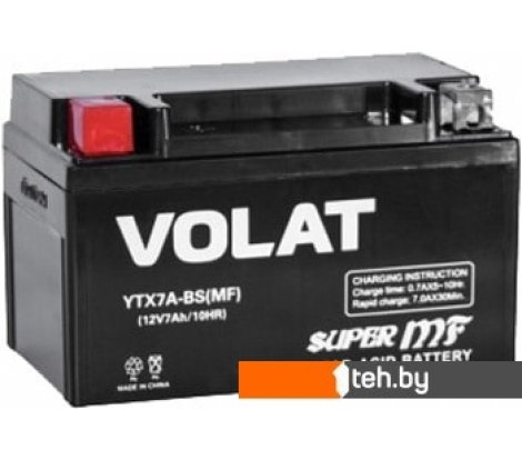  - Мотоциклетные аккумуляторы VOLAT YTX7A-BS (7 А·ч) - YTX7A-BS (7 А·ч)