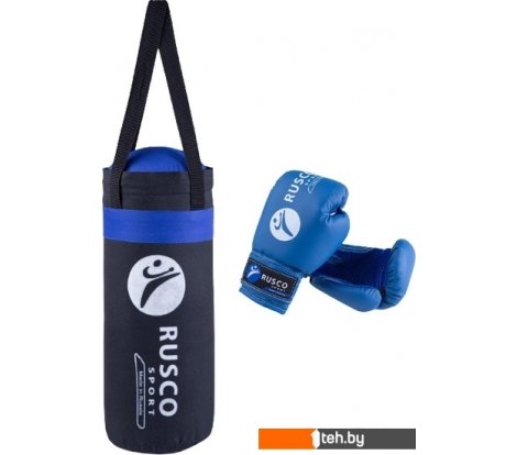  - Груши, мешки, манекены для бокса и единоборств Rusco Sport 6oz (черный/синий) - 6oz (черный/синий)