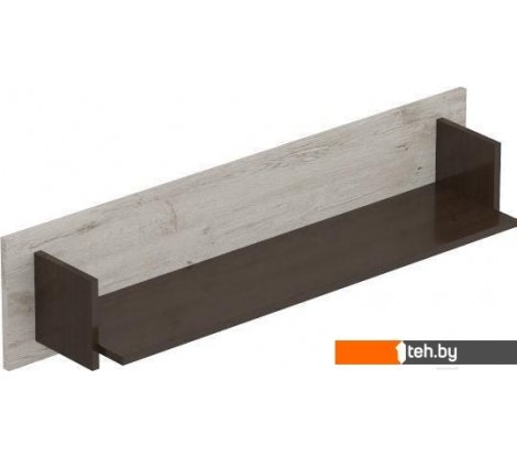  - Полки, стеллажи, системы хранения Мебельград Соренто 107x18.6x25 см (дуб бонифаций/кофе структурный матовый) - Соренто 107x18.6x25 см (дуб бонифаций/кофе структурный матовый)