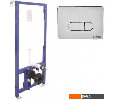 - Инсталляции для унитазов, раковин, биде и писсуаров Berges Wasserhaus Novum 525 D3 040000+040033 - Novum 525 D3 040000+040033