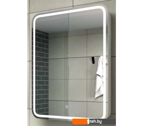  - Мебель для ванных комнат Континент Шкаф с зеркалом Elliott Led 55x80 (правый) - Шкаф с зеркалом Elliott Led 55x80 (правый)
