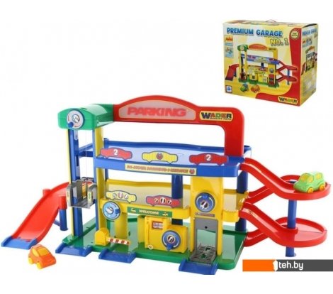  - Детские автотреки, трассы Полесье Гараж №1 Премиум с автомобилями 40398 - Гараж №1 Премиум с автомобилями 40398