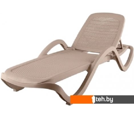  - Шезлонги Элластик-Пласт Capri плетеный 195x73x41 (серый) - Capri плетеный 195x73x41 (серый)