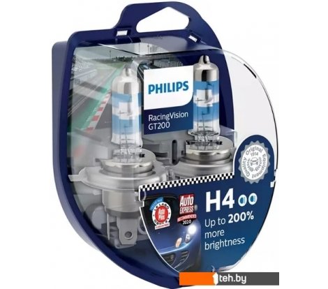  - Автомобильные лампы Philips H4 RacingVision GT200 2шт - H4 RacingVision GT200 2шт