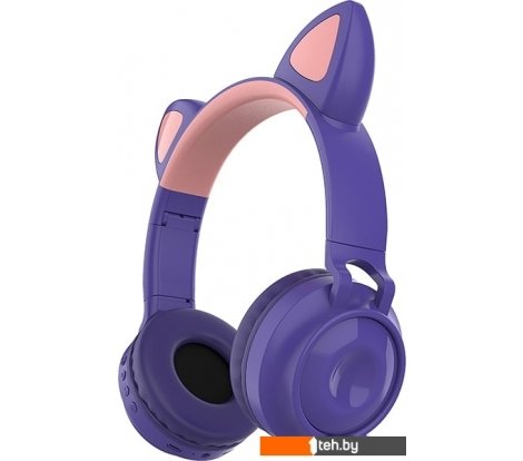  - Наушники и гарнитуры QUMO Party Cat (фиолетовый) - Party Cat (фиолетовый)