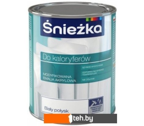  - Краски и эмали Sniezka Для радиаторов 0.75 л (белый) - Для радиаторов 0.75 л (белый)