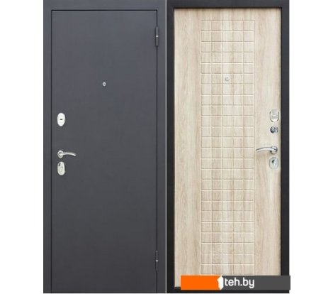 - Металлические двери ЮрСталь Гарда 205x96 8мм (черный муар/белый ясень, правый) - Гарда 205x96 8мм (черный муар/белый ясень, правый)