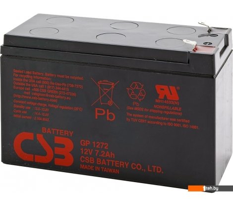  - Аккумуляторы для ИБП CSB Battery GP1272 (12В/7.2 А·ч) - GP1272 (12В/7.2 А·ч)