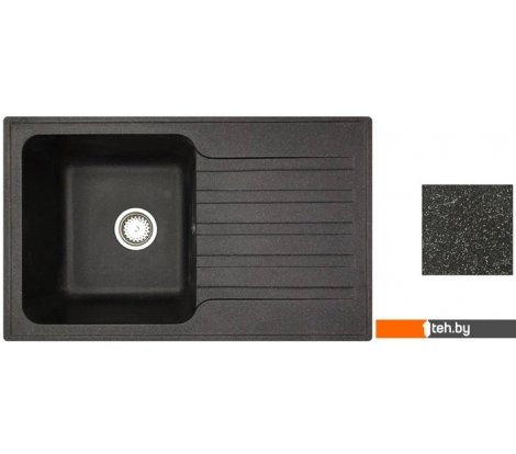 - Кухонные мойки БелЭворс Styl R (черный, без сифона) - Styl R (черный, без сифона)