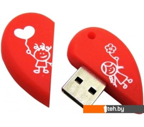  - USB Flash SmartBuy Wild series Сердце 16GB (красный) - Wild series Сердце 16GB (красный)