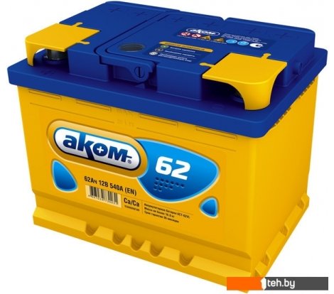  - Автомобильные аккумуляторы AKOM 6СТ-62VL R+ (62 А·ч) - 6СТ-62VL R+ (62 А·ч)