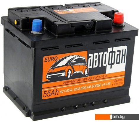  - Автомобильные аккумуляторы Автофан R (55 А·ч) - R (55 А·ч)