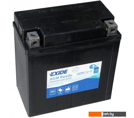  - Мотоциклетные аккумуляторы Exide AGM 12-9 (9 А·ч) - AGM 12-9 (9 А·ч)